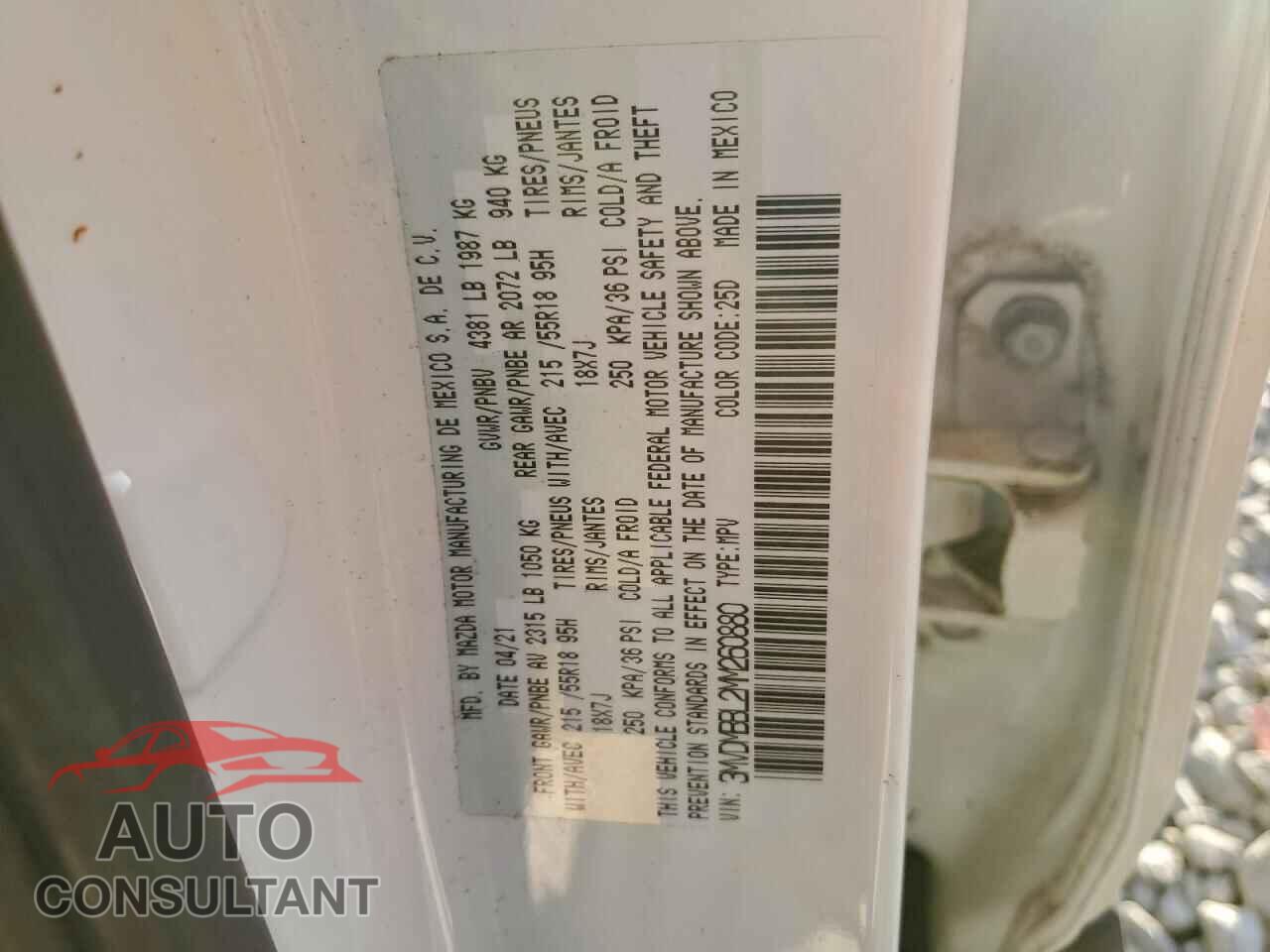 MAZDA CX30 2021 - 3MVDMBBL2MM260880