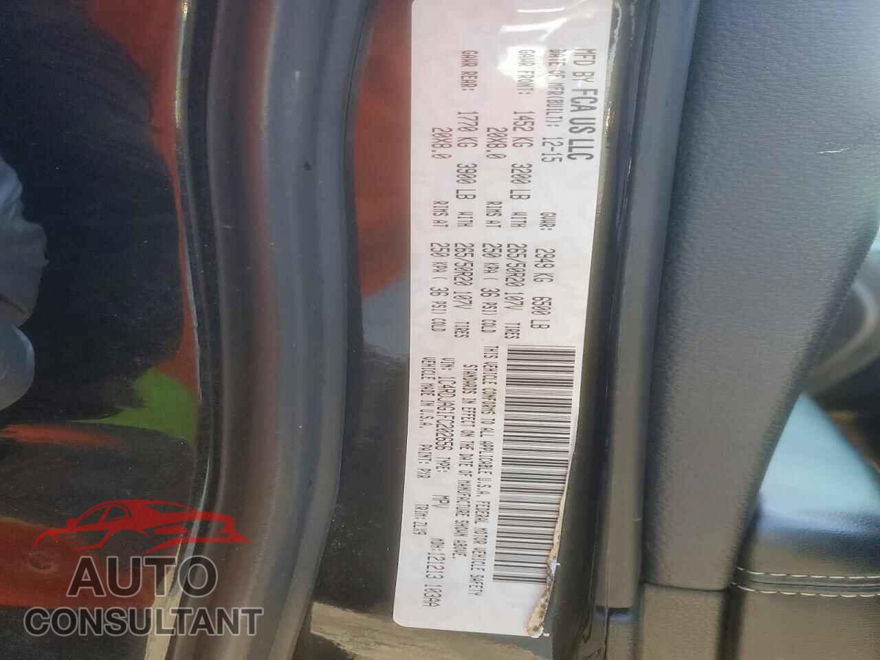 DODGE DURANGO 2015 - 1C4RDJAG1FC202656