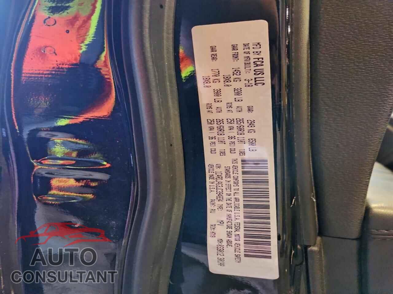DODGE DURANGO 2018 - 1C4RDJAG3JC394834