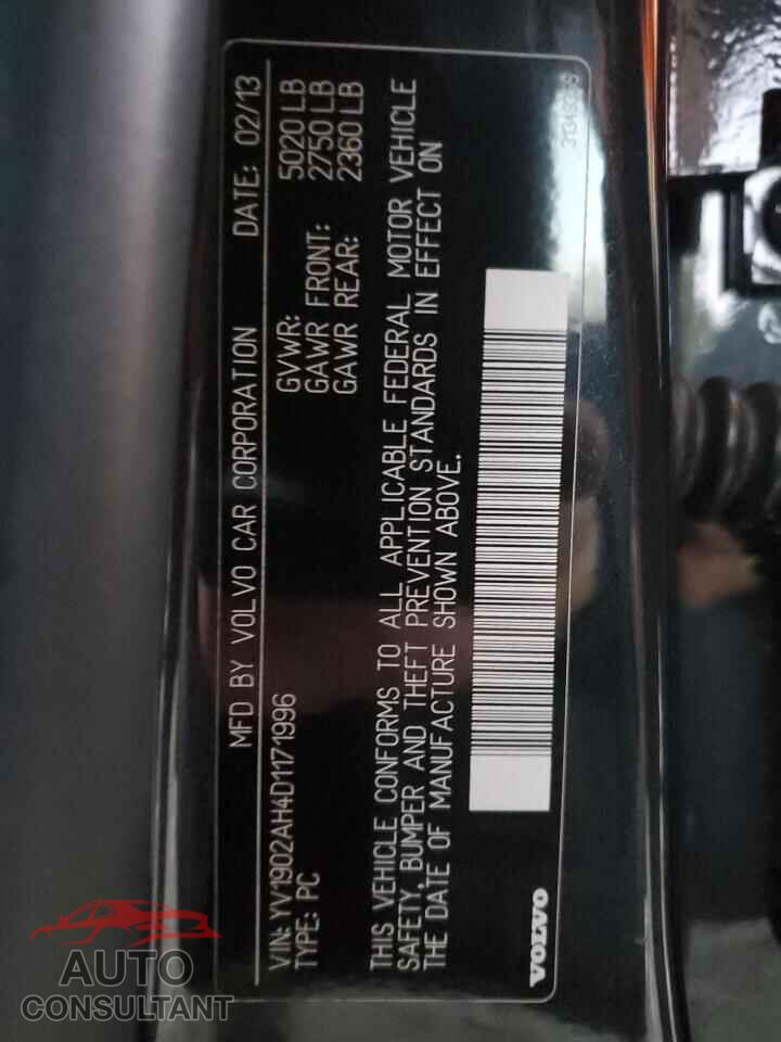 VOLVO S80 2013 - YV1902AH4D1171996