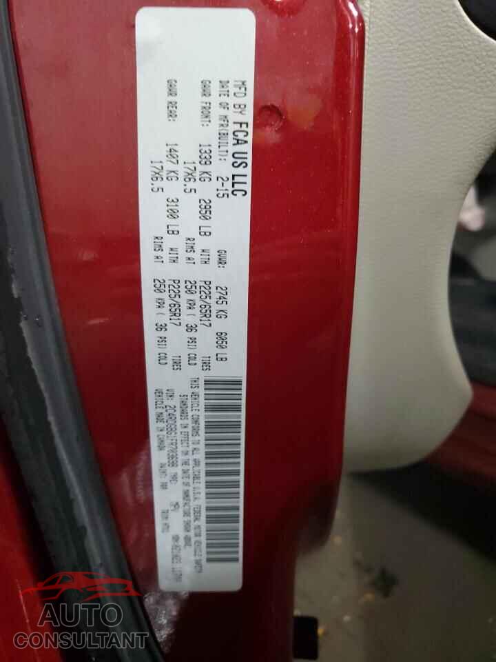 DODGE CARAVAN 2015 - 2C4RDGBG1FR703698