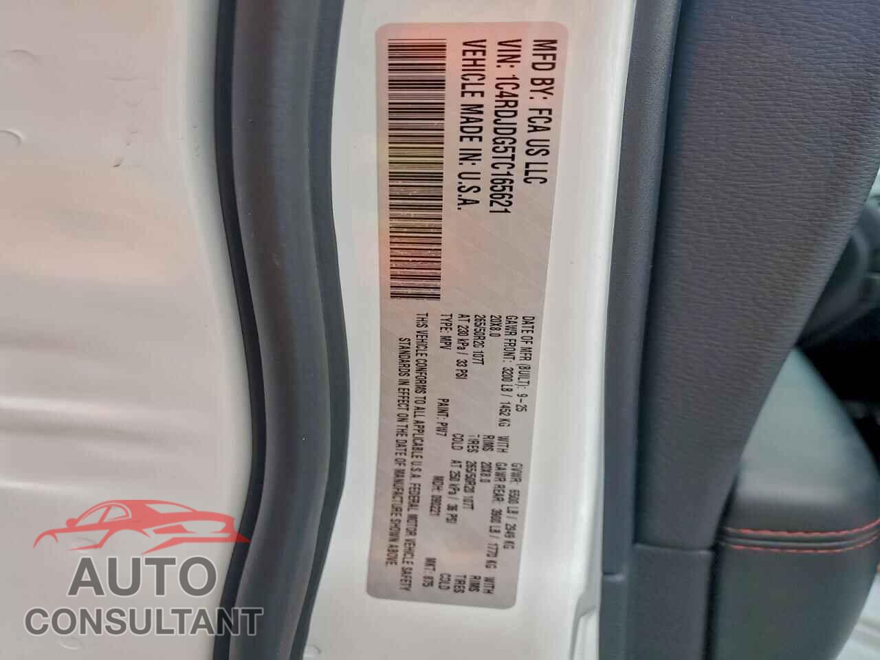 DODGE DURANGO 2026 - 1C4RDJDG5TC165621