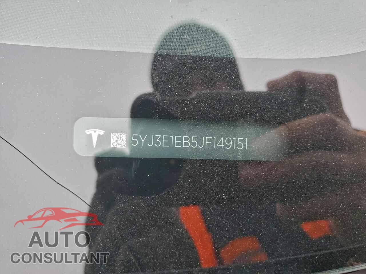 TESLA MODEL 3 2018 - 5YJ3E1EB5JF149151