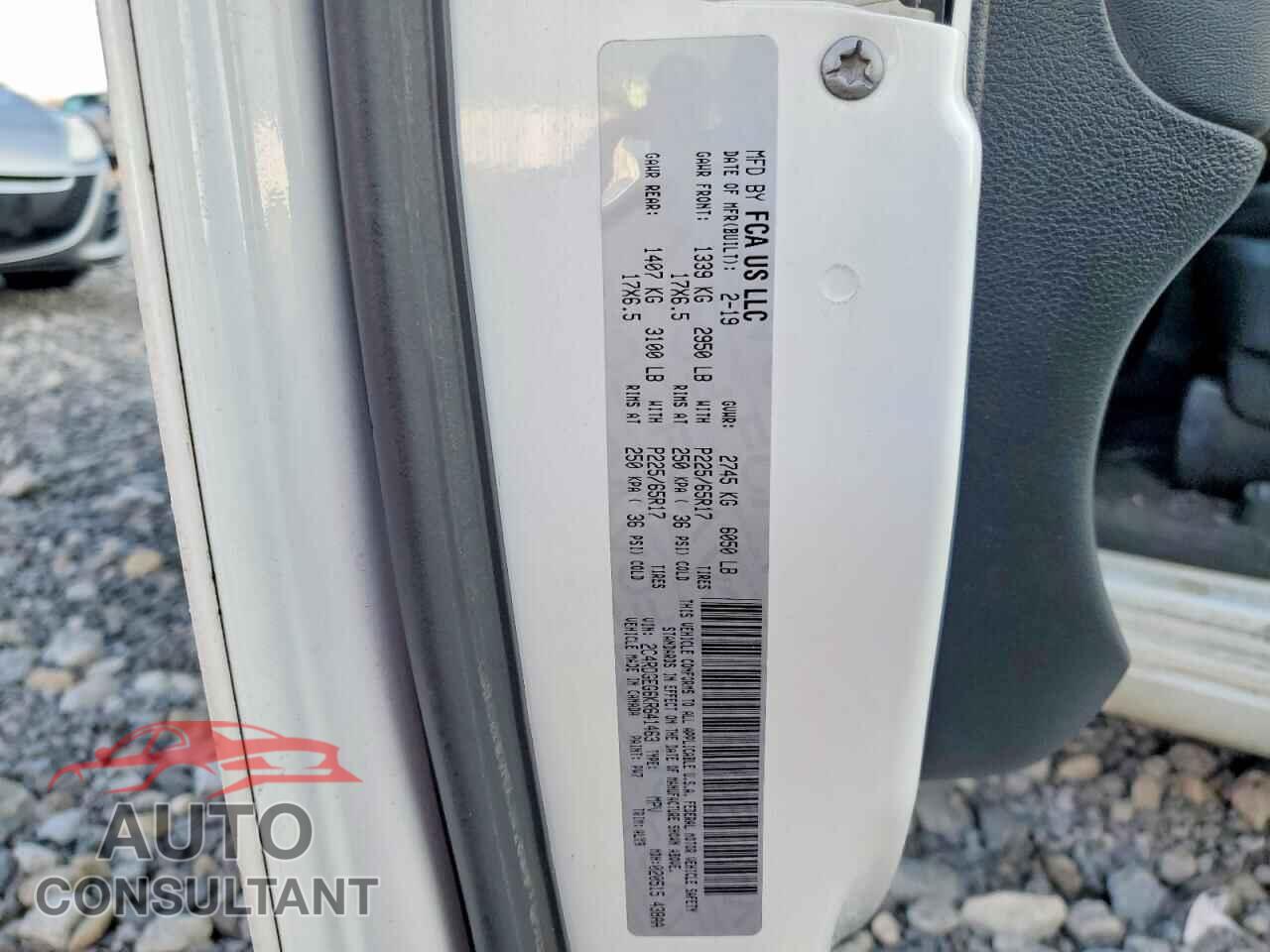 DODGE CARAVAN 2019 - 2C4RDGEG6KR641463