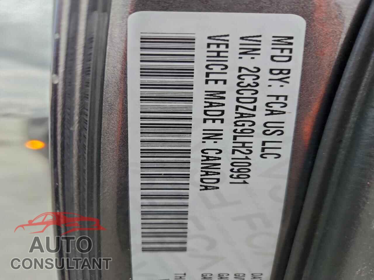 DODGE CHALLENGER 2020 - 2C3CDZAG9LH210991