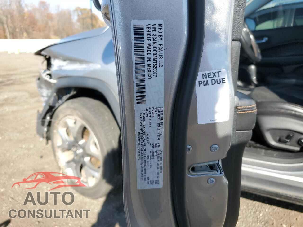 JEEP COMPASS 2021 - 3C4NJDCB3MT520077