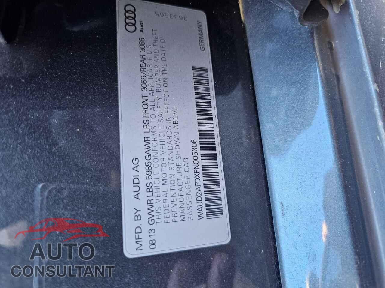 AUDI S8 2014 - WAUD2AFDXEN005306