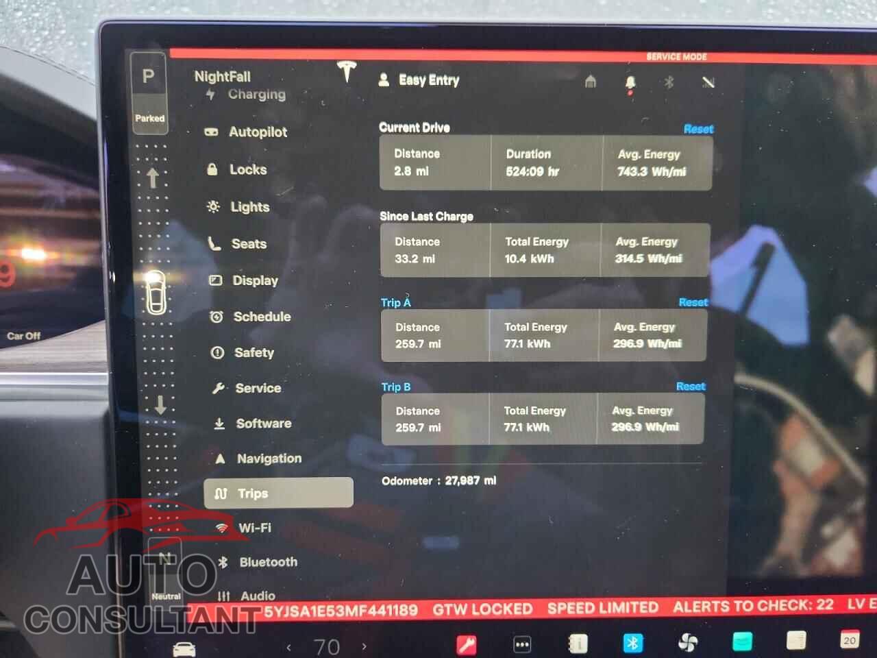 TESLA MODEL S 2021 - 5YJSA1E53MF441189