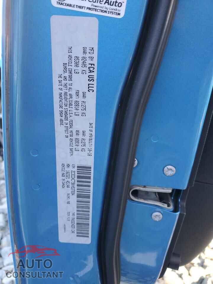 DODGE CHARGER 2019 - 2C3CDXCT9KH537694