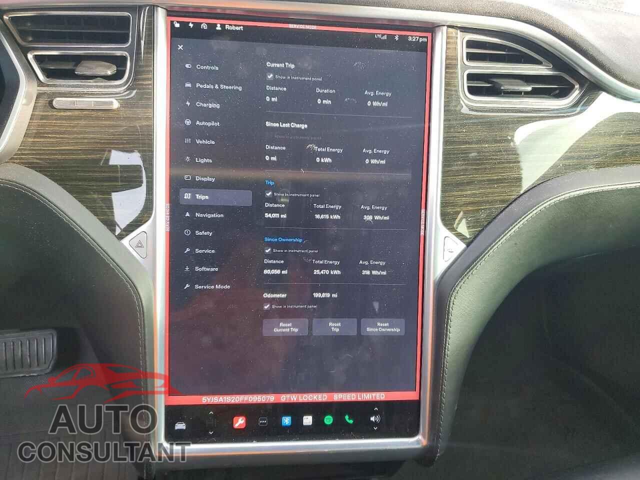 TESLA MODEL S 2015 - 5YJSA1S20FF095079