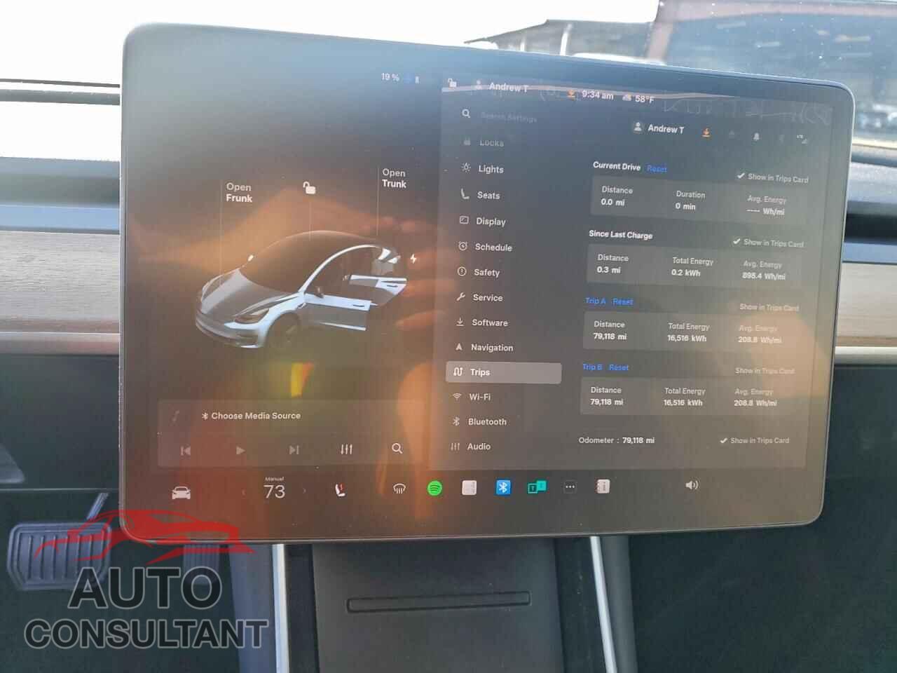 TESLA MODEL 3 2019 - 5YJ3E1EA3KF298540
