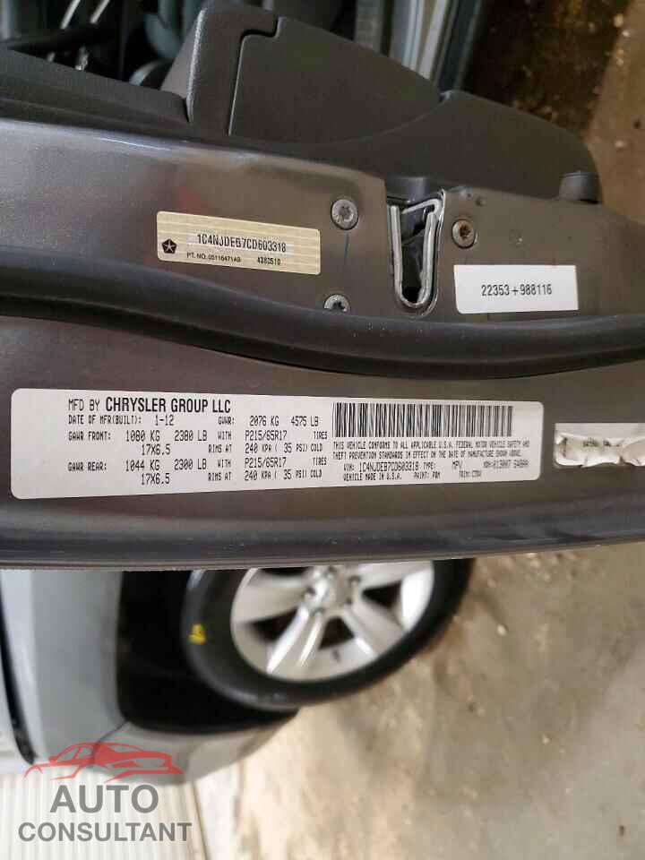 JEEP COMPASS 2012 - 1C4NJDEB7CD603318