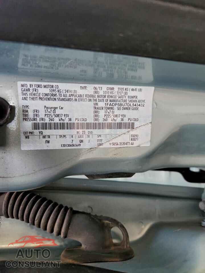 FORD CMAX 2013 - 1FADP5BU7DL543432