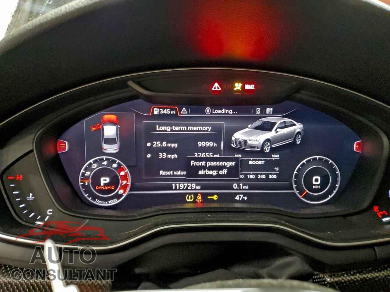 AUDI S4/RS4 2018 - WAUC4AF44JA002909