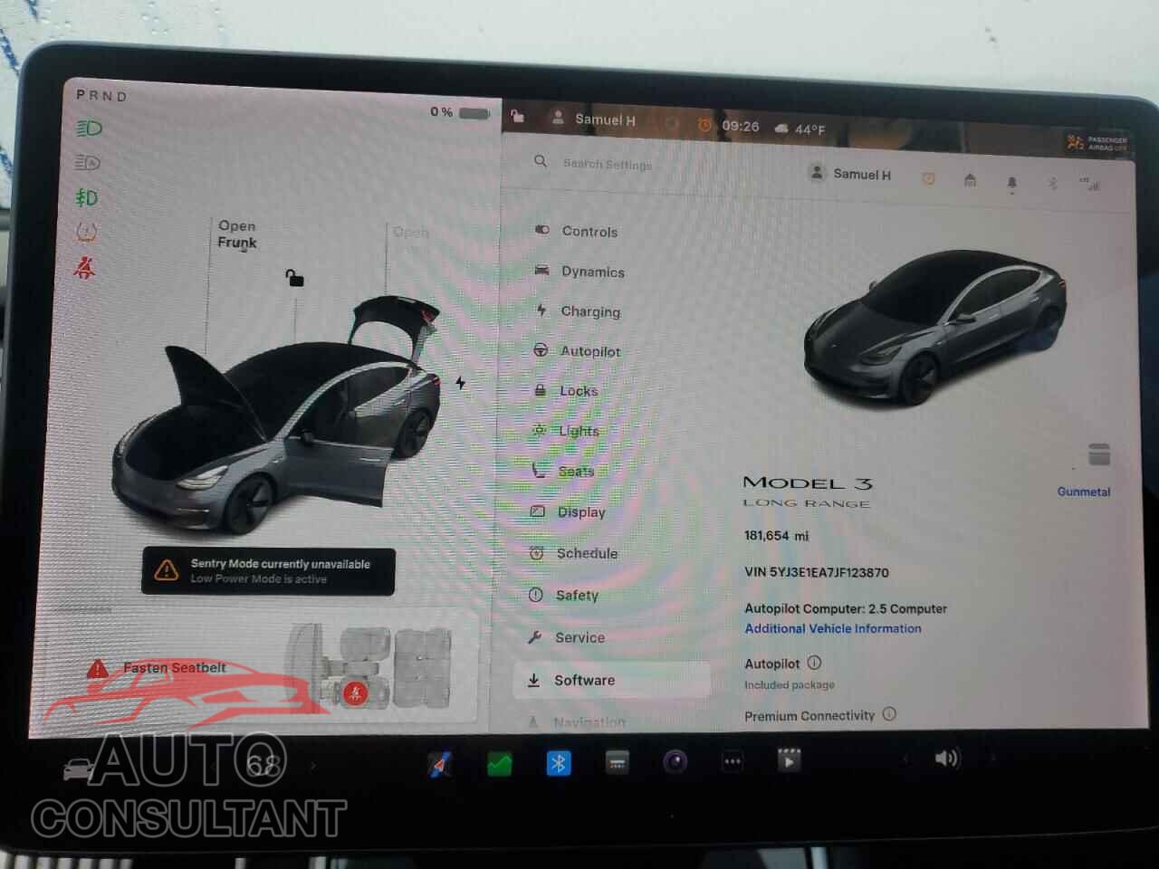 TESLA MODEL 3 2018 - 5YJ3E1EA7JF123870