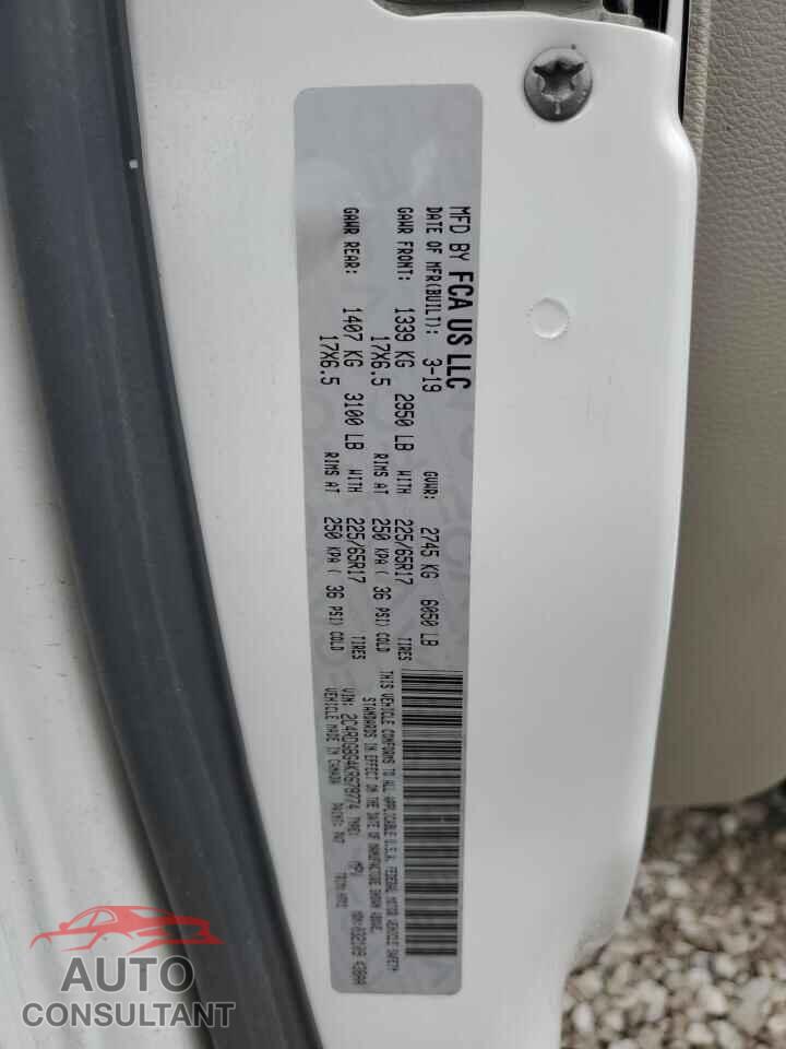 DODGE CARAVAN 2019 - 2C4RDGBG4KR678774
