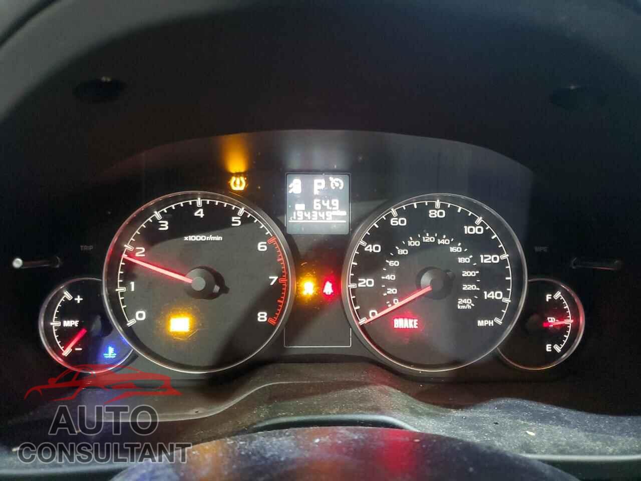 SUBARU OUTBACK 2013 - 4S4BRBCC3D3318971
