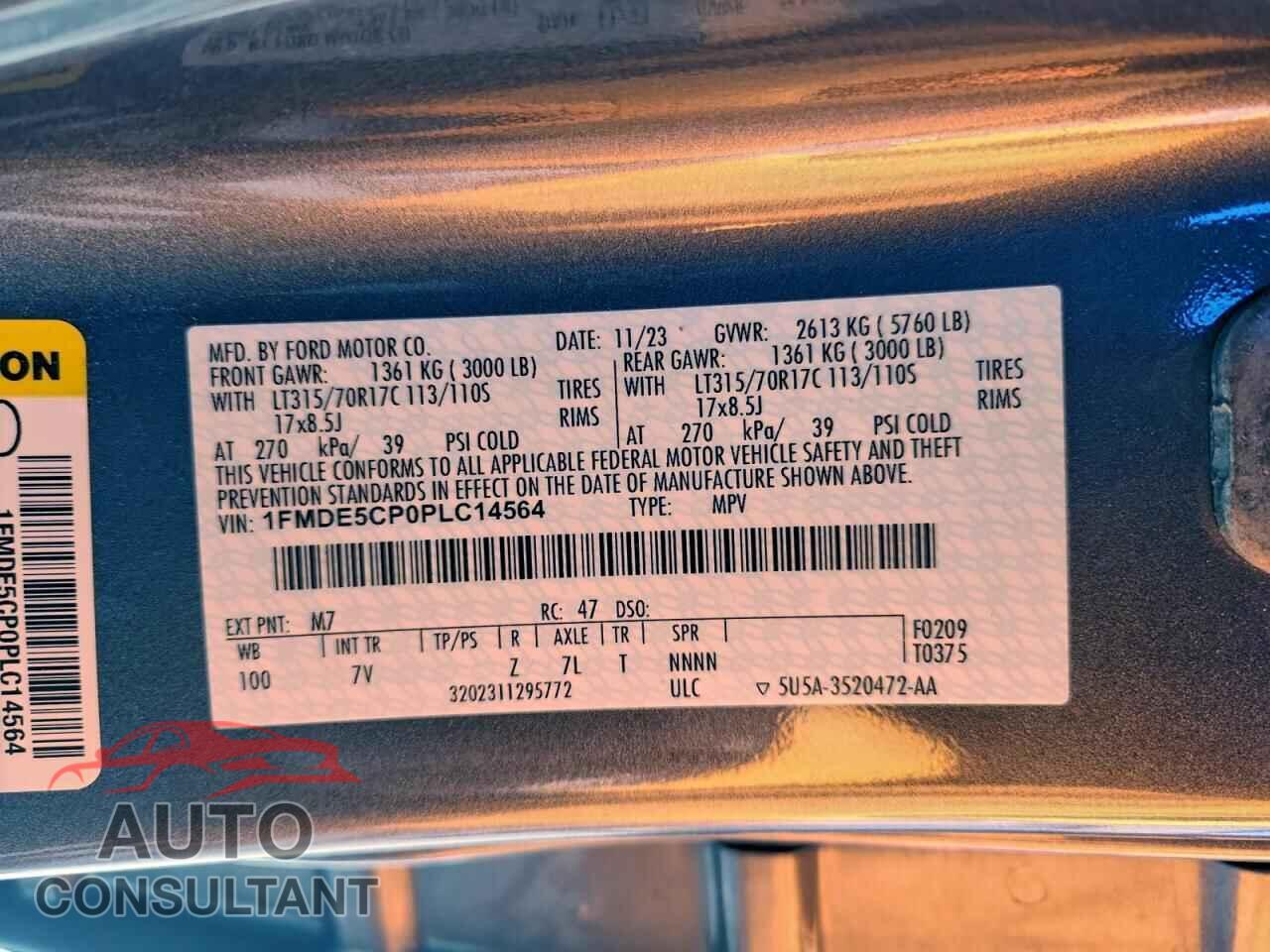 FORD BRONCO 2023 - 1FMDE5CP0PLC14564