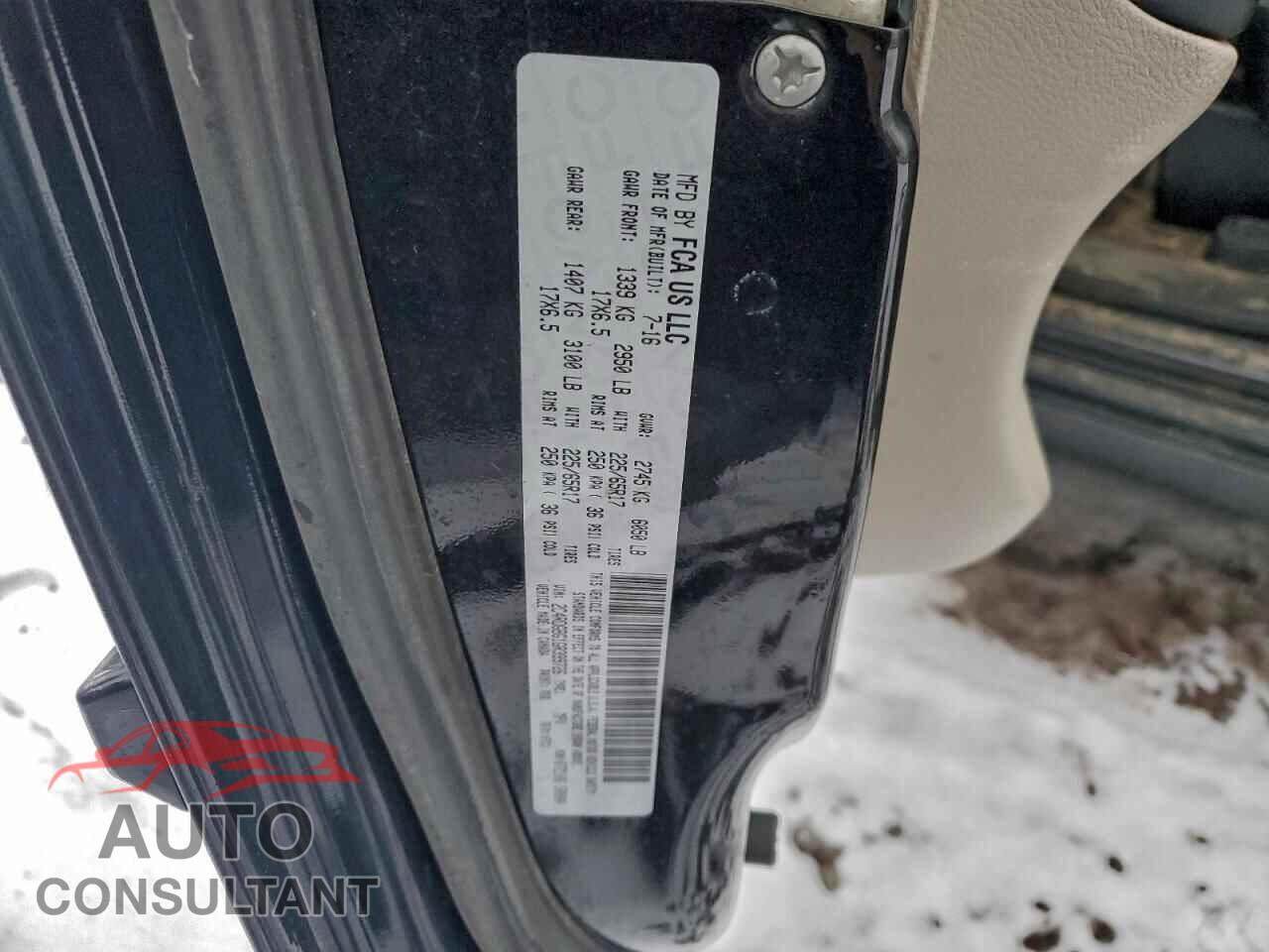 DODGE CARAVAN 2016 - 2C4RDGBG1GR399726