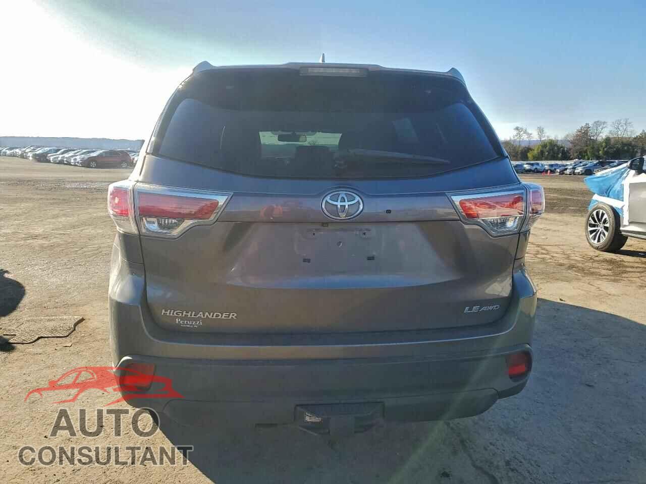 TOYOTA HIGHLANDER 2014 - 5TDBKRFH7ES021663