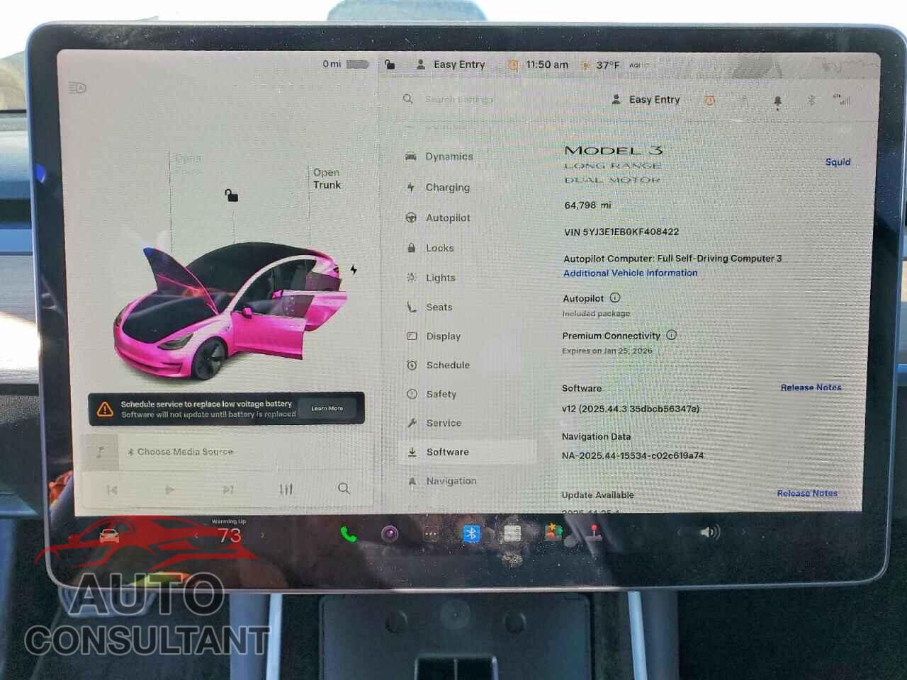 TESLA MODEL 3 2019 - 5YJ3E1EB0KF408422