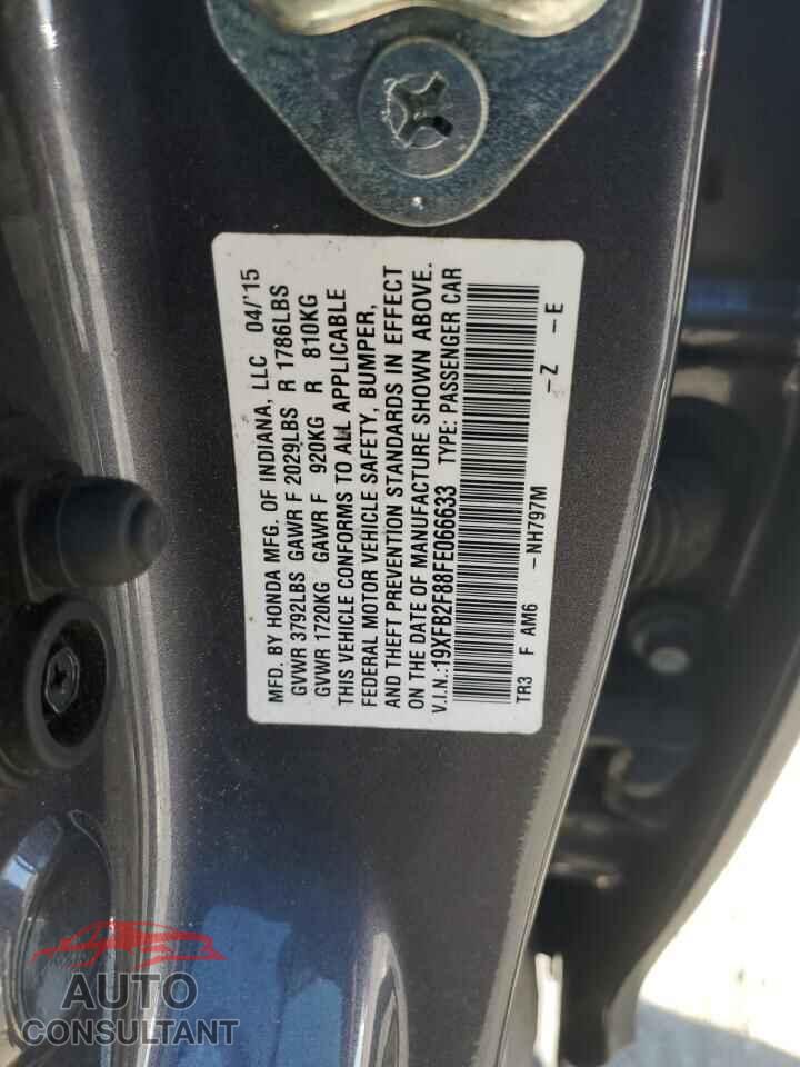 HONDA CIVIC 2015 - 19XFB2F88FE066633