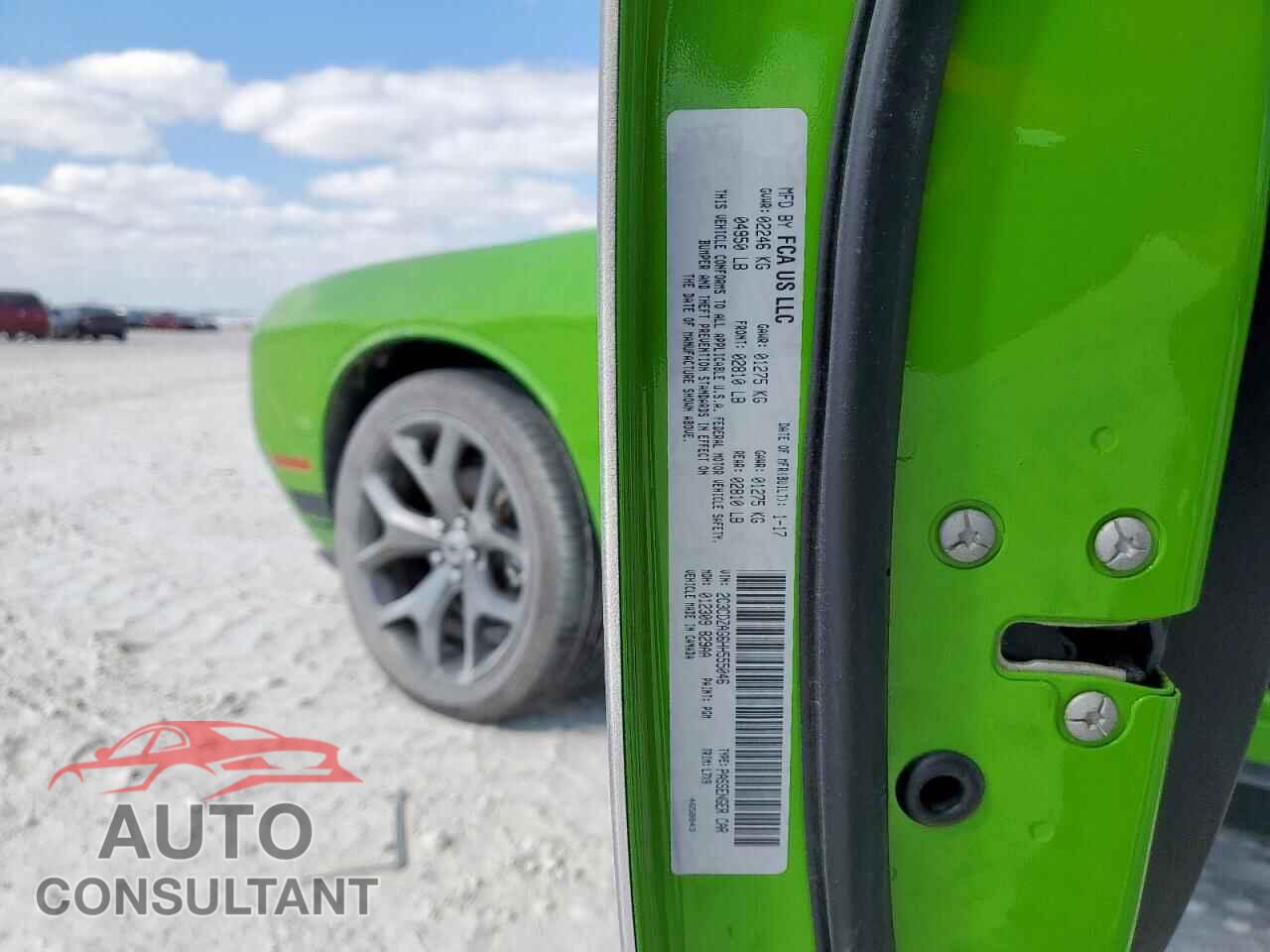 DODGE CHALLENGER 2017 - 2C3CDZAG6HH555046