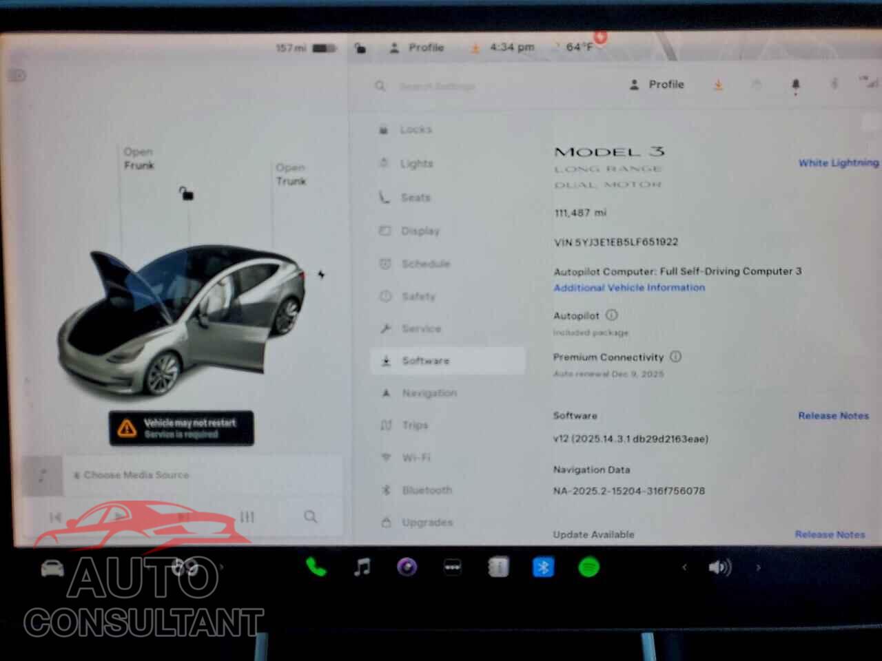 TESLA MODEL 3 2020 - 5YJ3E1EB5LF651922