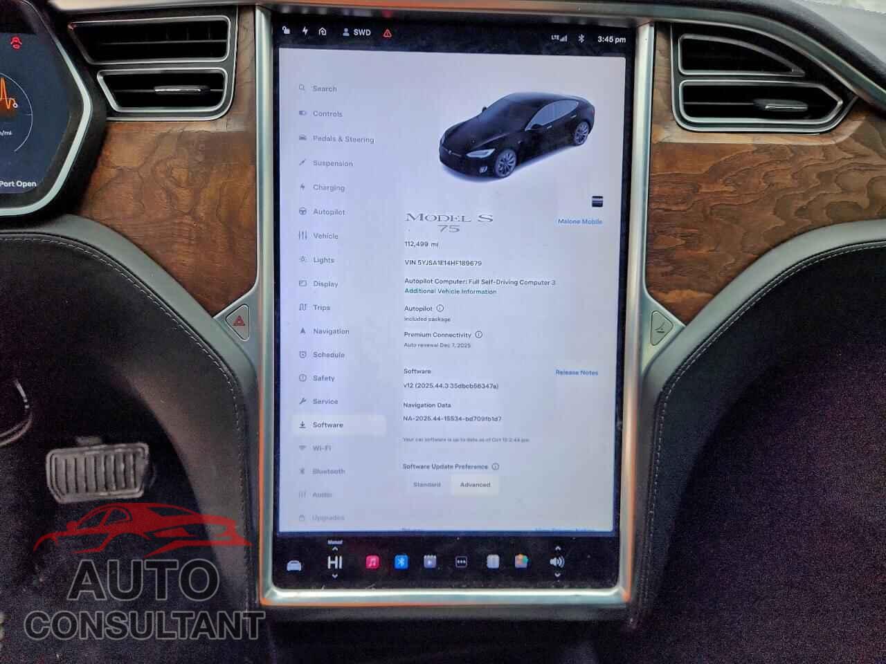TESLA MODEL S 2017 - 5YJSA1E14HF189679