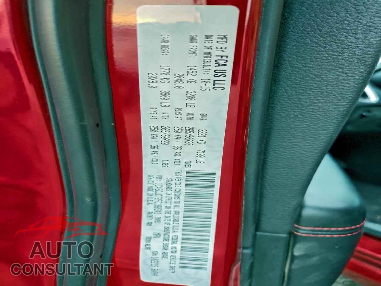 DODGE DURANGO 2015 - 1C4SDJCT2FC180341