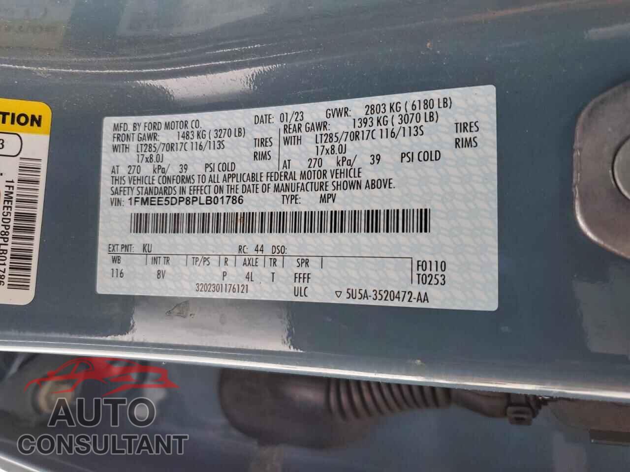 FORD BRONCO 2023 - 1FMEE5DP8PLB01786