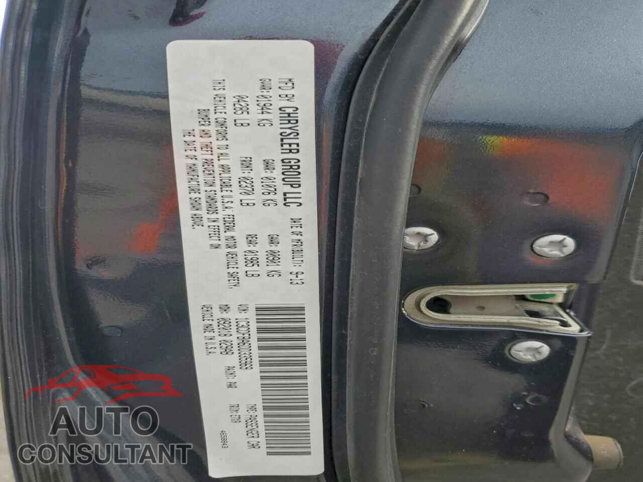 DODGE DART 2013 - 1C3CDFBA6DD335969