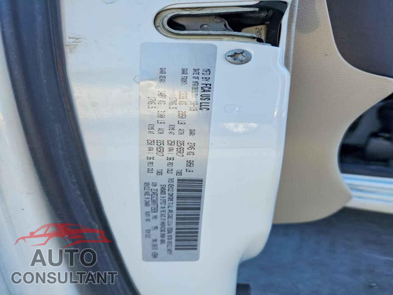 DODGE CARAVAN 2019 - 2C4RDGCG0KR772830
