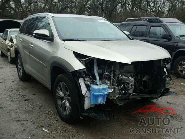 TOYOTA HIGHLANDER 2015 - 5TDJKRFH1FS178246