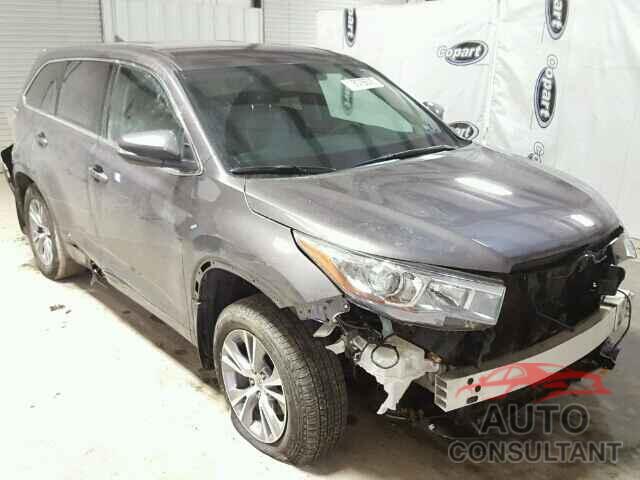 TOYOTA HIGHLANDER 2015 - 5TDBKRFH0FS187038