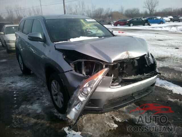 TOYOTA HIGHLANDER 2015 - 5TDBKRFH8FS147631