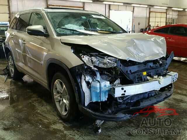 TOYOTA HIGHLANDER 2016 - 5TDYKRFHXGS140790