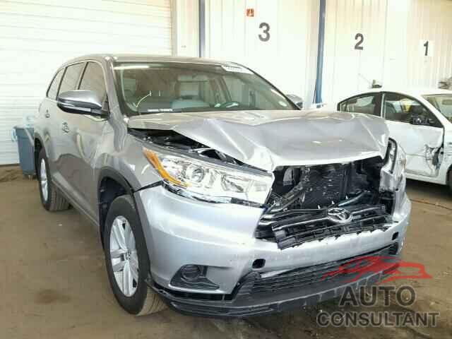 TOYOTA HIGHLANDER 2016 - 5TDBKRFH1GS348918