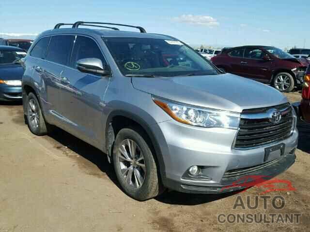 TOYOTA HIGHLANDER 2015 - 5TDJKRFH9FS130896