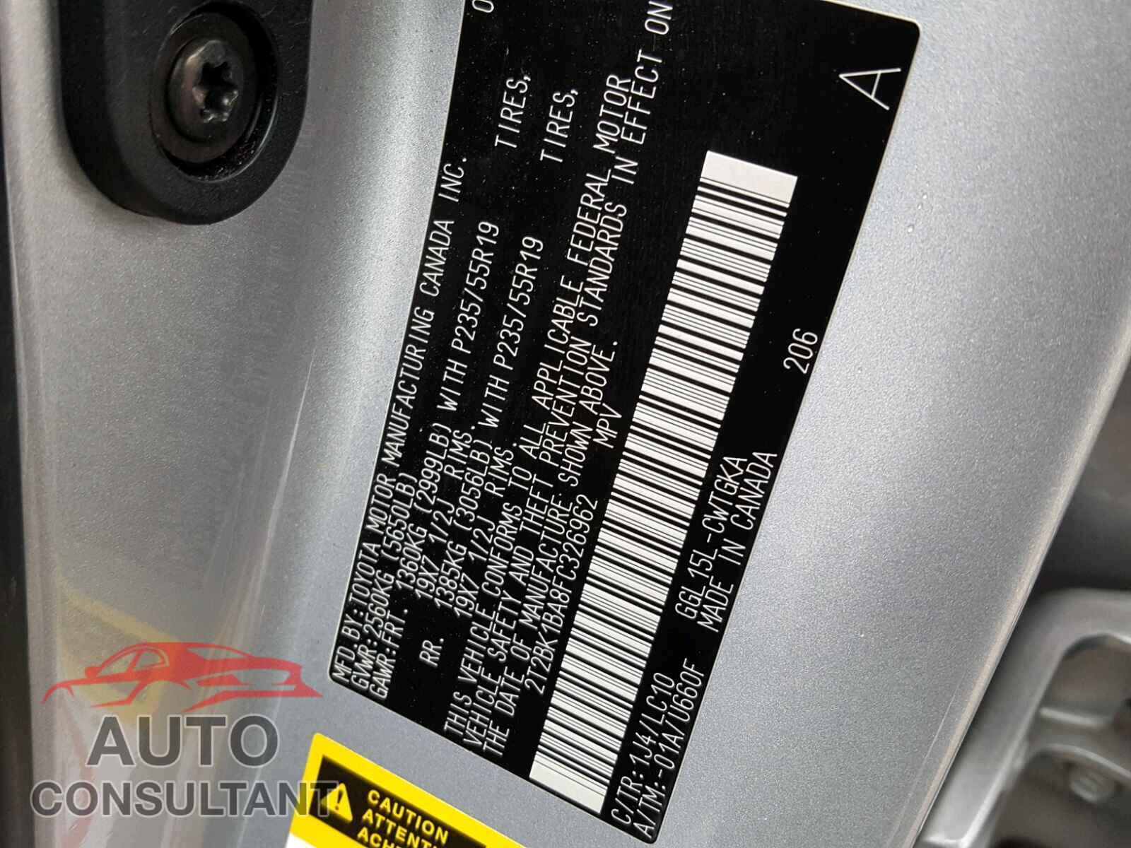 LEXUS RX350 2015 - 2T2BK1BA8FC326962