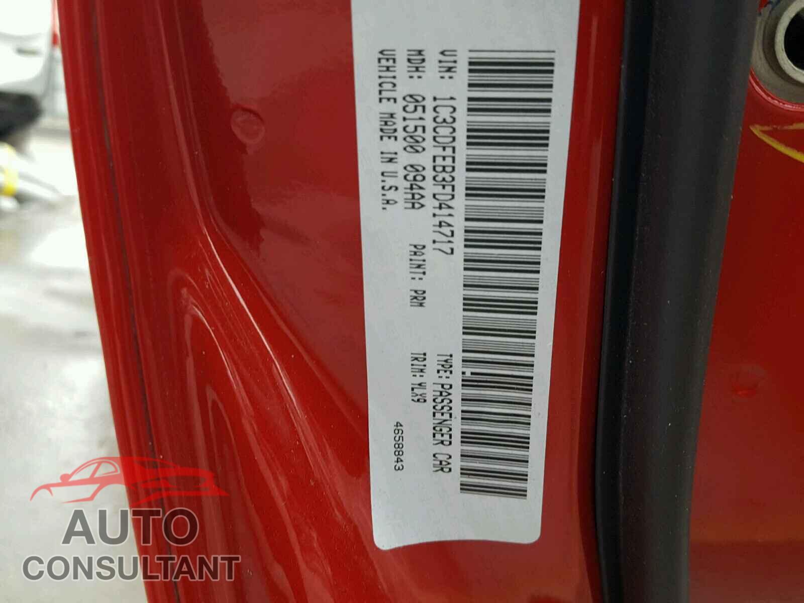 DODGE DART 2015 - 1C3CDFEB3FD414717