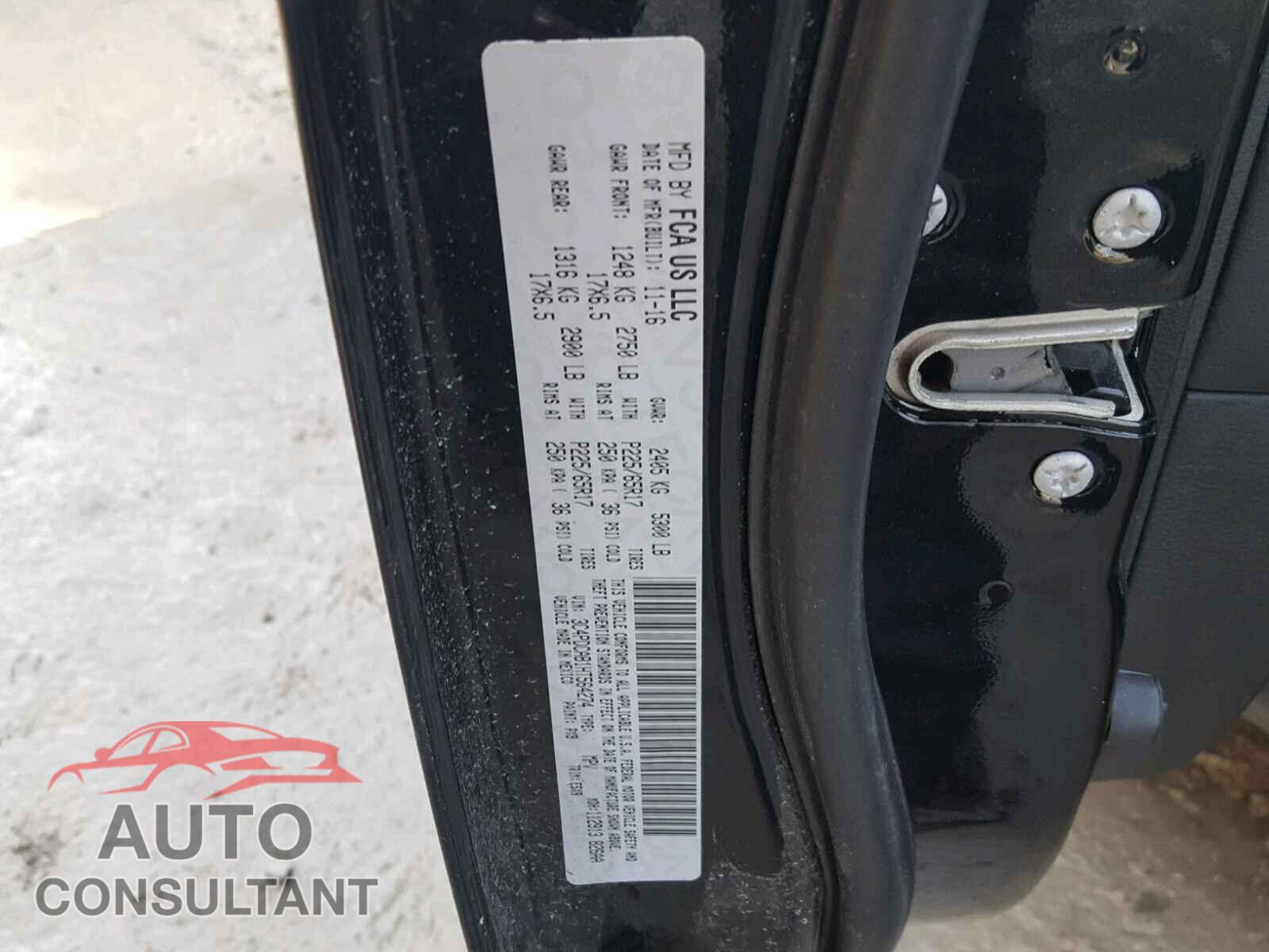 DODGE JOURNEY 2017 - 3C4PDCAB1HT564274
