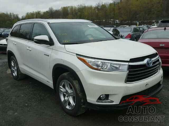 TOYOTA HIGHLANDER 2016 - 5TDDCRFH7GS014253