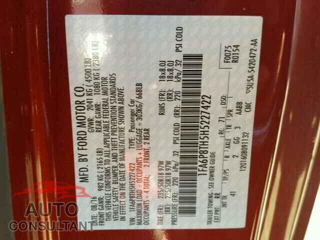 FORD MUSTANG 2017 - 1FA6P8TH5H5227422