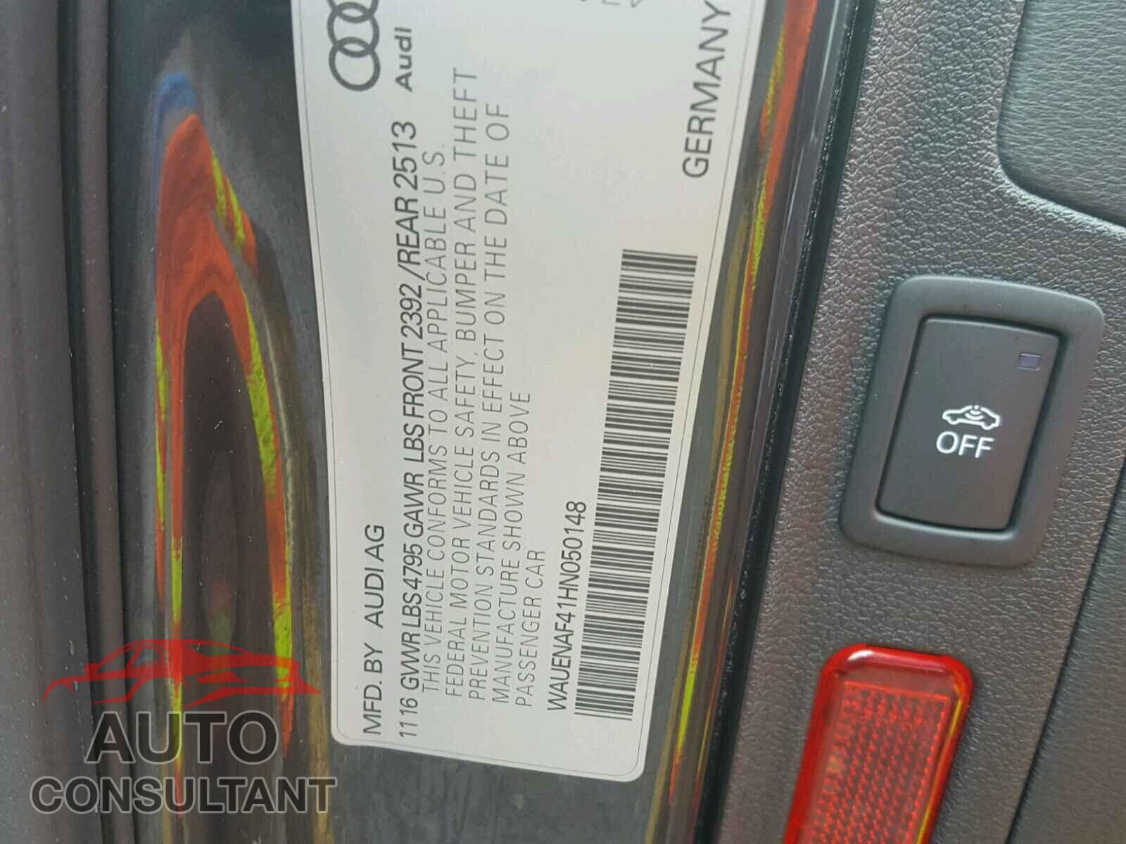 AUDI A4 2017 - WAUENAF41HN050148