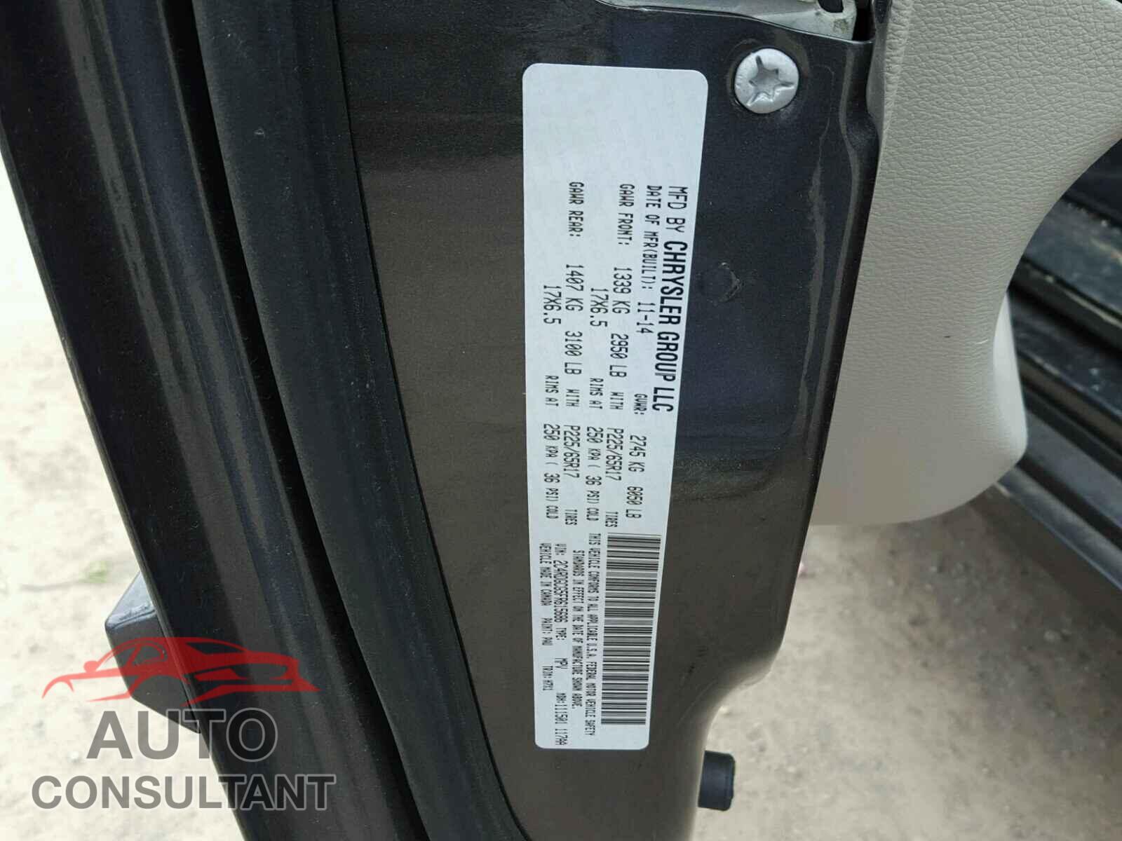 DODGE CARAVAN 2015 - 2C4RDGCG5FR615686