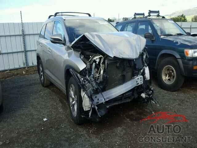 TOYOTA HIGHLANDER 2015 - 5TDJKRFH2FS216664