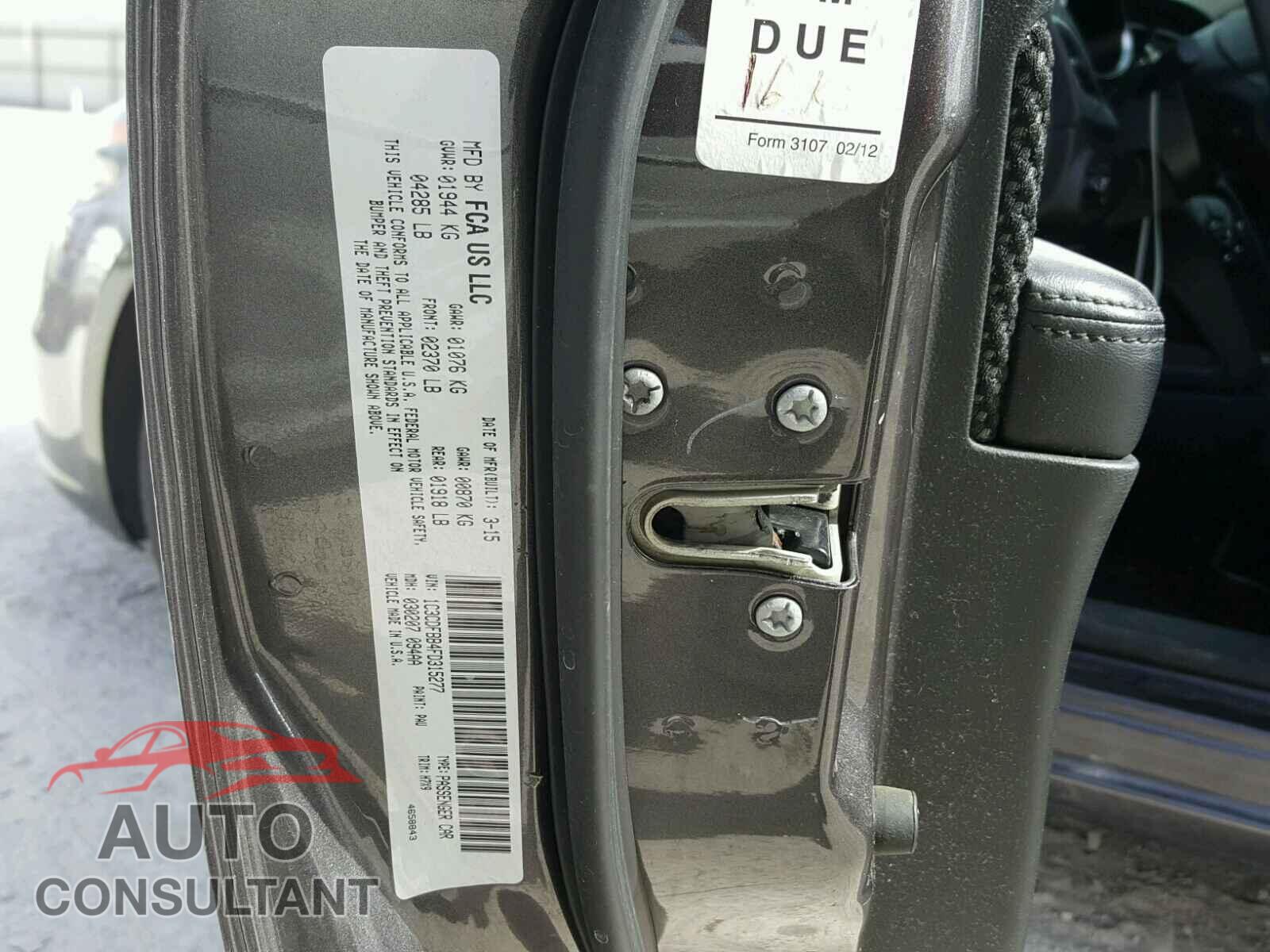 DODGE DART 2015 - 1C3CDFBB4FD315277