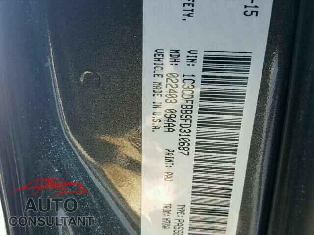 DODGE DART 2015 - 1C3CDFBB9FD310687