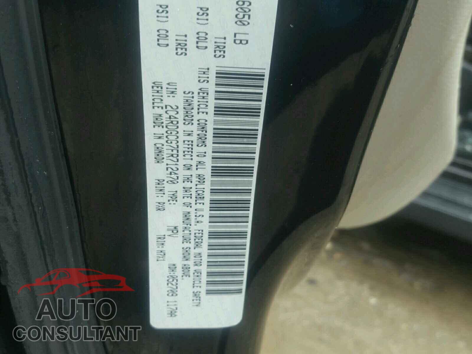 DODGE CARAVAN 2015 - 2C4RDGCG7FR712470